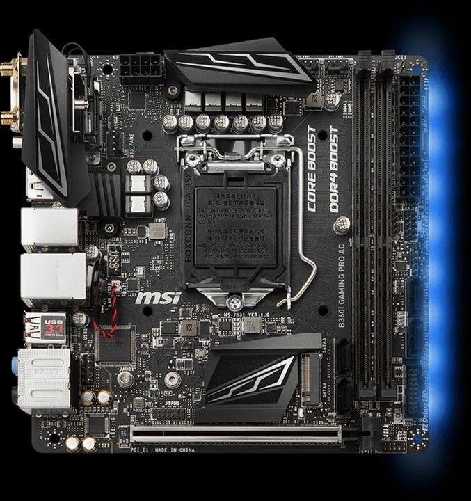 MSI B360I Gaming Pro AC (LGA 1151, Intel B360, Mini-ITX)