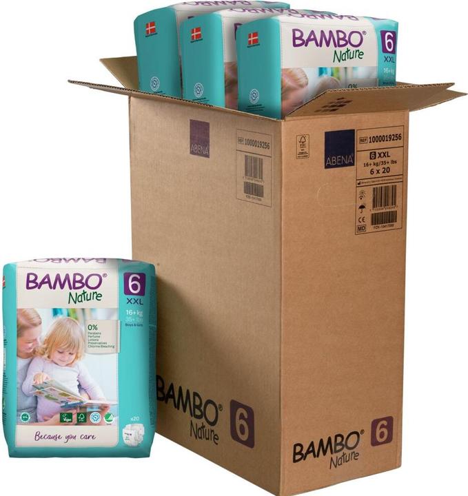 Immagine prodotto Bambo Pannolini bio (Dimensione 6, Pacco trasportabile, 20 Pezzo/i)