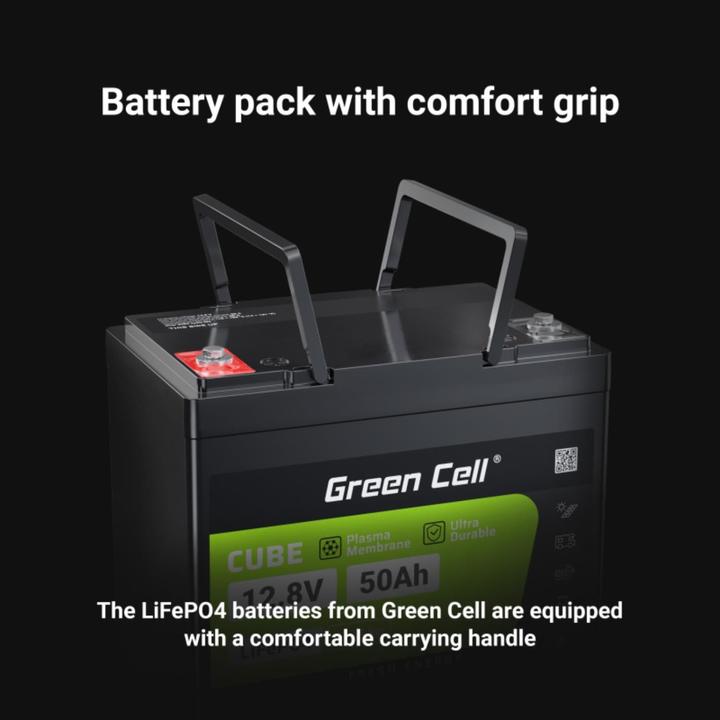 Actual product image GreenCell LiFePO4 Battery for Photovoltaic Campers & Boats - 50Ah - 12.8V - 640Wh (12.80 V, 50 Ah)