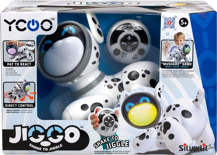 Actual product image Silverlit YCOO 88497 Jiggo interaktiver RC Robot-Hund, mit Touch-Sensor