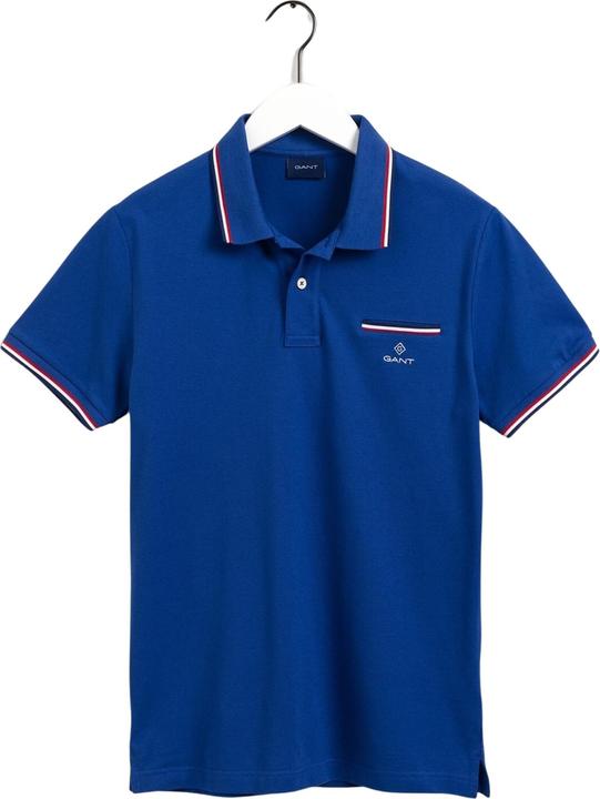 GANT Shirt Piqué Rugger Poloshirt mit Kontraststreifen