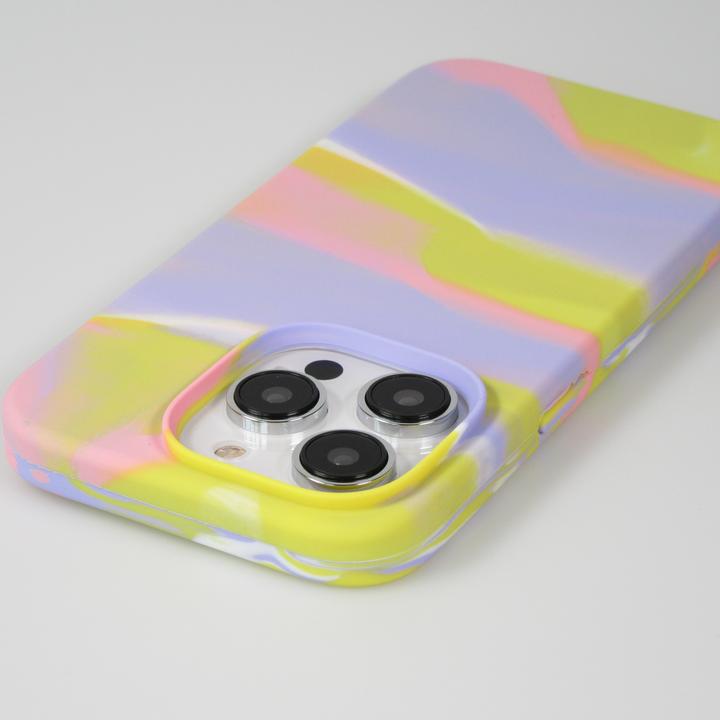 Produktbild PhoneLook Hülle Gel Soft touch glatt Streifen gelb/violet (Apple iPhone 13 Pro Max)