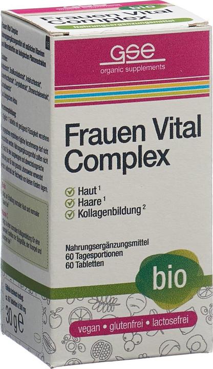 Image du produit GSE Femmes Vital Complexe bio cpr (60 pièce(s), Cachets, 123 g)