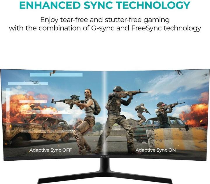 Produktbild Misura High Resolution monitor 34" - 165 Hz GEBOGEN (3440 x 1440 Pixel, 34")