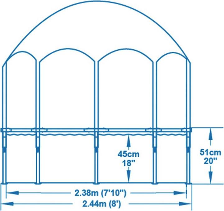 Actual product image Bestway Steel Pro Pool with UV sun protection
