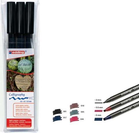 Actual product image Edding 1255 (Black, 6 mm, 3 x)