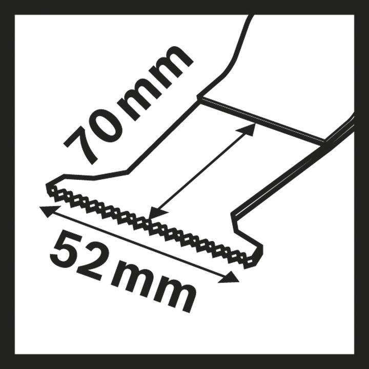 Produktbild Bosch Professional Zubehör BIM Tauchsägeblatt MAII 52 APB, Wood and Metal, 70 x 52 mm, 1er-Pack