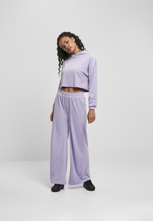 Image du produit Urban Classics Sweat à capuche croisé en velours pour femmes (4XL)
