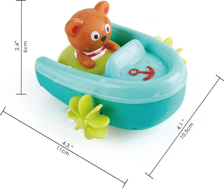 Actual product image Hape Inflatable boat with pullback motor