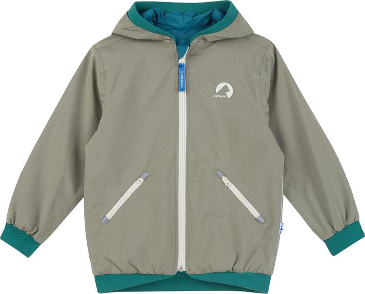 Immagine prodotto finkid wendbare Regenjacke Muutuva vetiver/deep jungle (134, 140)