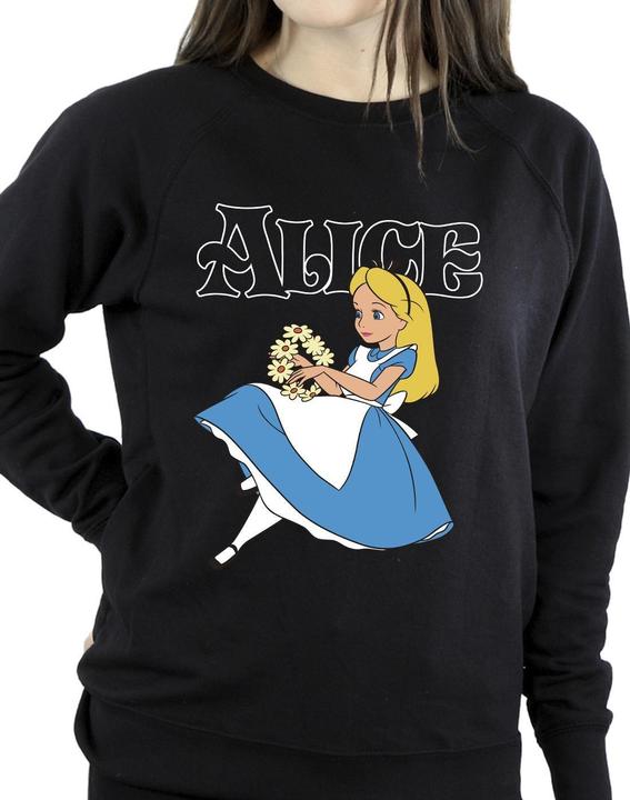 Image du produit Disney Sweatshirt Womens/Ladies Alice In Wonderland Flowers (XXL)