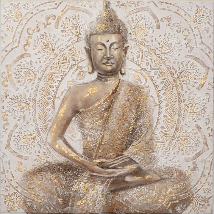 Produktbild Alldecor Goldener Buddha 1 (100 x 100 cm)