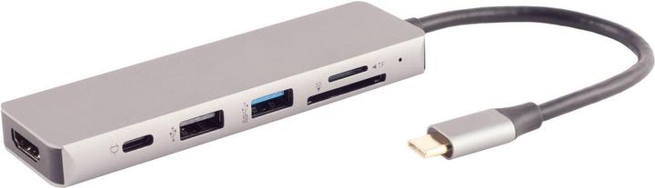 Shiverpeaks ®-BASIC-S--USB-DOCK--USB-C station d'accueil multiport, 6in1, HDMI, PD, Hub, SD (USB-C, 6 Ports)