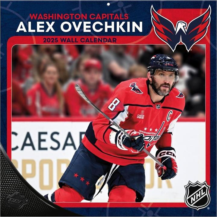 Produktbild NHL - Washington Capitals - Alex Ovechkin - 30.5 x 30.5 cm Spieler-Wandkalender 2025 (30.5 x 30.5 cm, Französisch, Italienisch, Spanisch, Deutsch, Englisch)