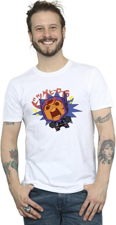 Immagine prodotto Disney Big Hero 6 Baymax Hiro Angry Manga Maglietta Uomo (XXL)