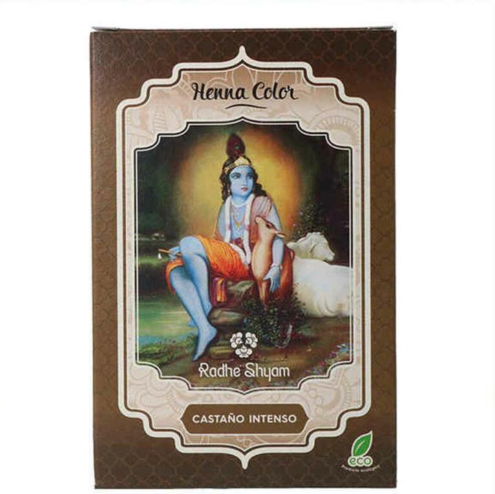 Actual product image Radhe Shyam Henna Castano Intenso Polvo Radhe 100g (Chestnut)