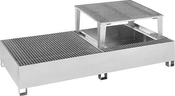 Produktbild eurokraft basic Stahl-Auffangwanne für Tankcontainer IBC/KTC (1000 l)