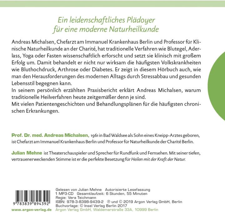 Produktbild Heilen mit der Kraft der Natur (Andreas Michalsen, Julian Mehne, Deutsch)