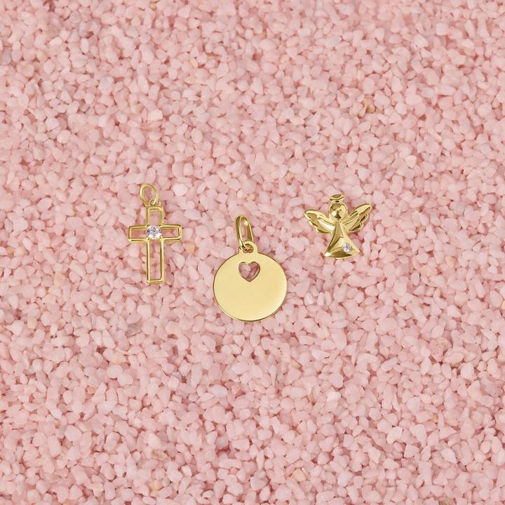 Produktbild Amor Anhänger für Damen, Gold 375 | Herz (Gold 375, 9 ct)