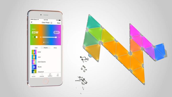 Actual product image Nanoleaf Aurora Rhythm (100 lm)