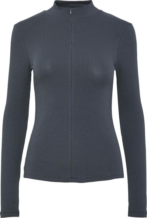 Pieces Pckitte Zip Ls T-Neck Top Noos Bc