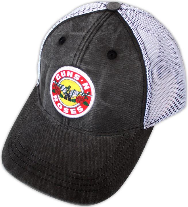 Guns N Roses Vintage Logo (Grey, White) Mesh Back Cap