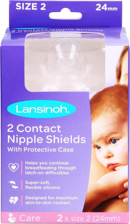 Produktbild Lansinoh Klemmen 24 mm, 2 Stk (One Size)