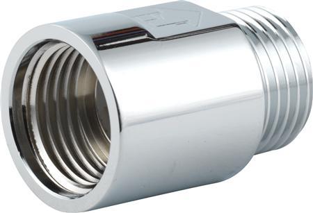 Megatherm Arimex Verchromtes Rückschlagventil 1/2" Muffe und Nippel