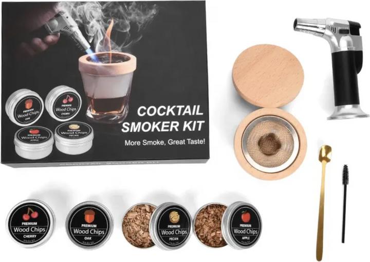 Produktbild PhoneLook Cocktail Smoker Kit mit Heater sowie premium Wood 4 sorten für smoking Whiskey & Bourbon