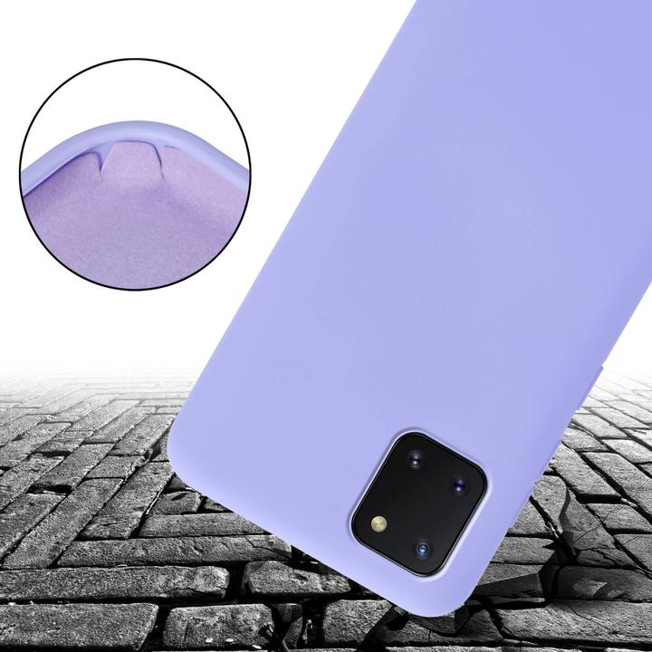 Actual product image Cadorabo Necklace Case Liquid TPU Handy Kette Liquid (Samsung Galaxy A81)