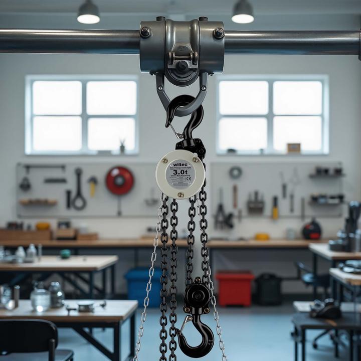 Produktbild Wiltec Kettenzug bis 3t Handkettenzug 3m Hubhöhe Hebelzug Tragmittel Hebezeug
