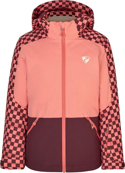 Ziener Skiwear Mädchen Ski Jacke - AMELY chessboard - 164 (164)