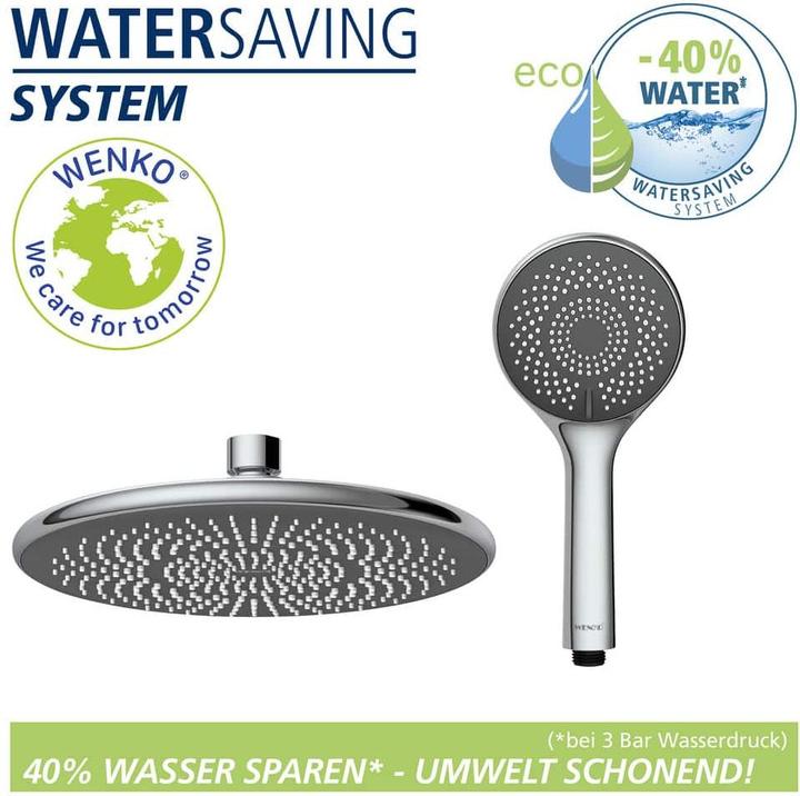 Actual product image Wenko Water Saving Shower System chrome