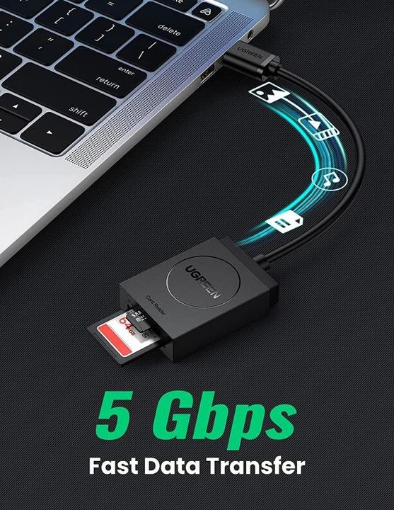 Actual product image Ugreen 2 in 1 USB-A 3.0 card reader (USB 3.0)