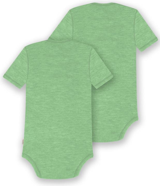 Actual product image Normani Set of 2 baby merino bodysuit short sleeves "Tauranga" - 9289 (62)