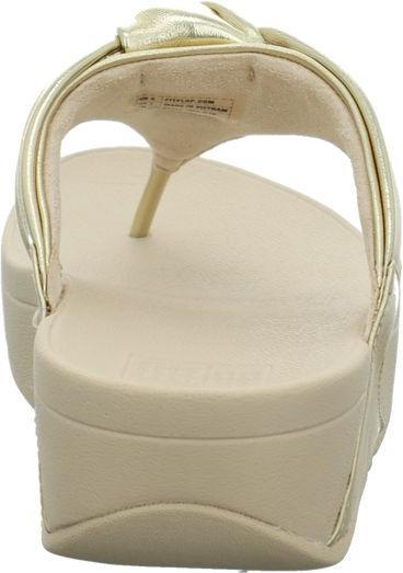 Produktbild Fitflop Lulu Padded Knot Metallic Leather Toe Post Sandal (41)