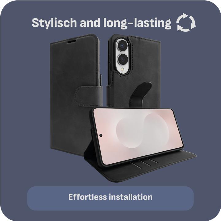 Produktbild Cazy Premium-Geldbörsen-Etui, Magnetisches Geldbörsen-Etui, Kartenfächer, Ständer (Samsung Galaxy S25 Edge)