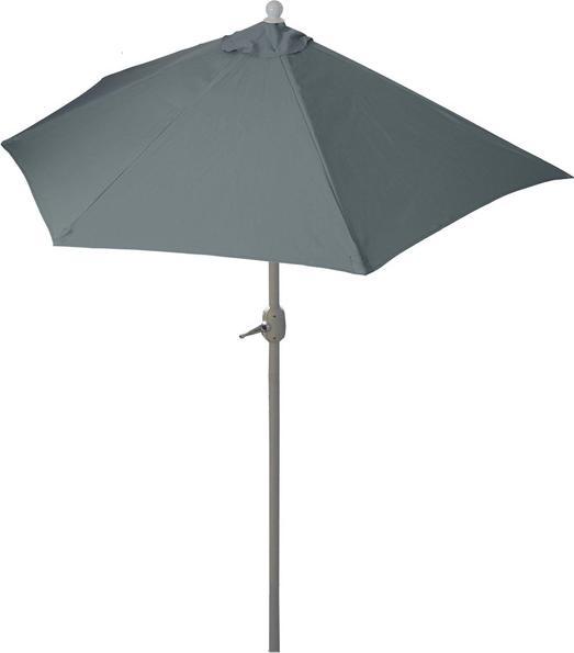 Image du produit Swisshandel24 Parasol alu semi-circulaire, demi-parasol balcon, UV 50+ 270cm anthracite sans support - 19663 (2.60 m)
