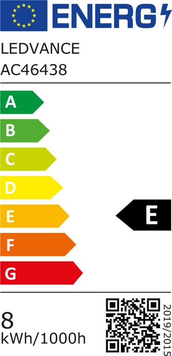 Energie-Label Ledvance LED-Kompaktlampe (2G11, 8 W, 900 lm, 1 x, E)