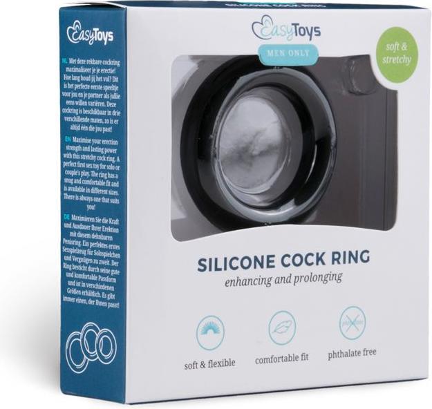 Actual product image Easytoys Silicone penis ring (4 cm)