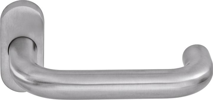 Ogro Drückerlochteil PREMIUM 8100 FS/6620 - mit Rosette, Edelstahl matt (Türgarnitur)