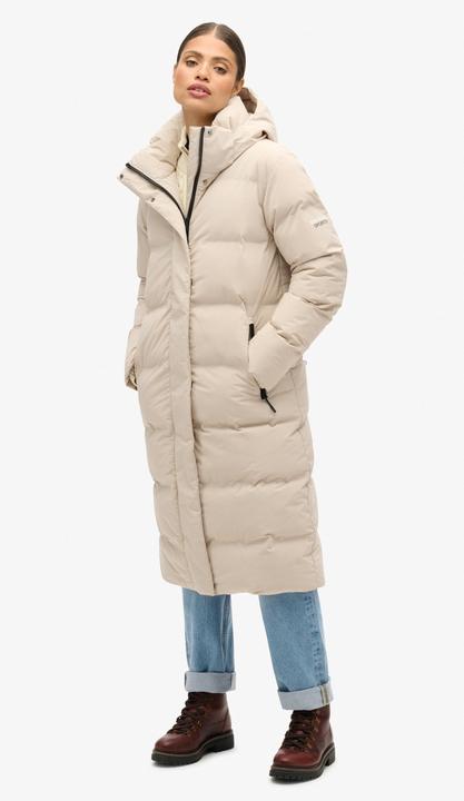 Produktbild Superdry Lange Daunenjacke mit Kapuze, Damen (M)