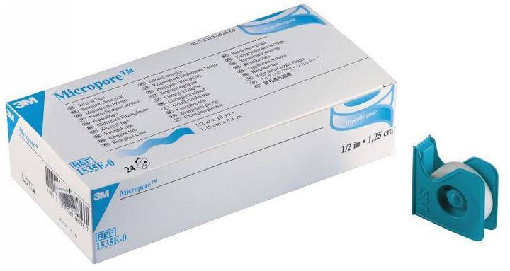 Comair Micropore weiss mit Abroller mit Abroller Weiss 12.5mm x 9.14m (24 x)