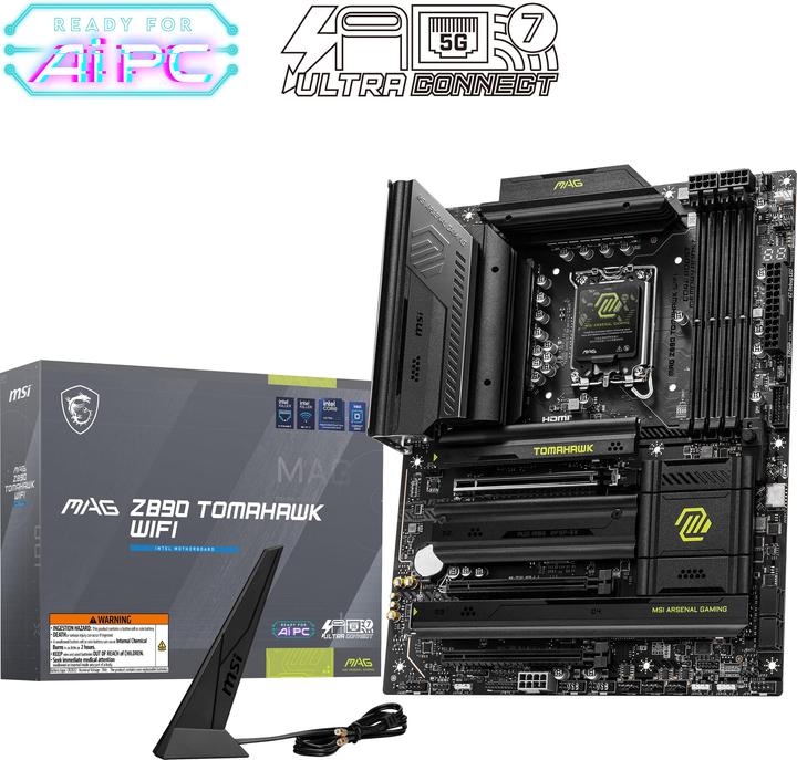 Productafbeelding MSI MAG Z890 TOMAHAWK WIFI (LGA 1851, Intel Z890, ATX)