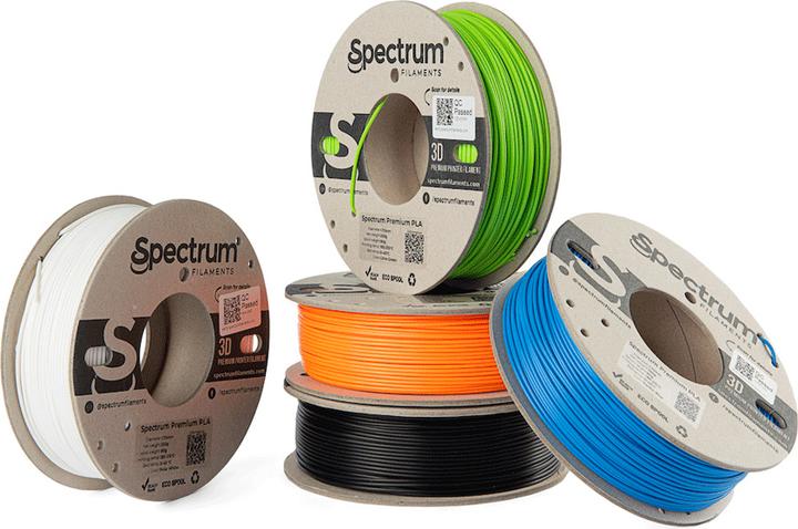 Immagine prodotto Filamento Premium PLA 5 confezioni da 1,75 mm (PLA, 1.75 mm, Bianco)