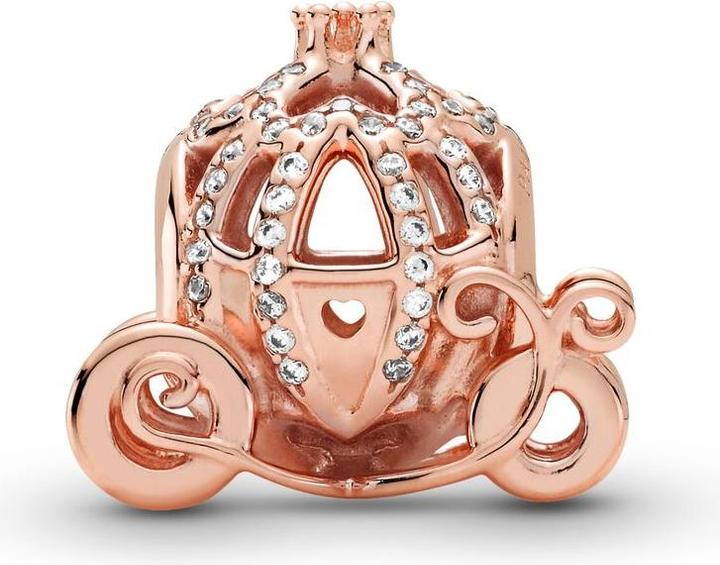 Image du produit Pandora Disney Rose Cendrillon Pumpkin Coach Charm (plaqué or rose, Métal)