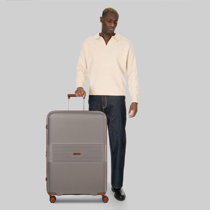Immagine prodotto Farmhood Eco Edition 02 4 Rollen Trolley 76 cm mit Dehnfalte (109 l, XL (da 115l))