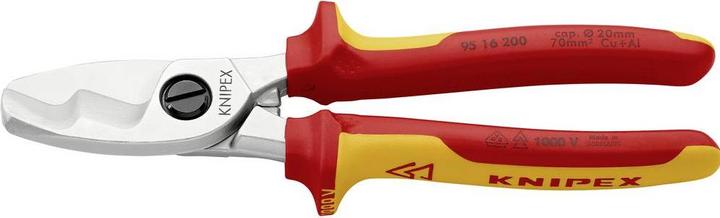 Immagine prodotto Knipex Cesoia per cavi con doppio tagliente 95 16 200 SB (200 mm)