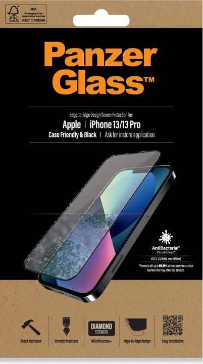 Produktbild PanzerGlass Displayschutzfolie (1 Stück, Apple iPhone 13)