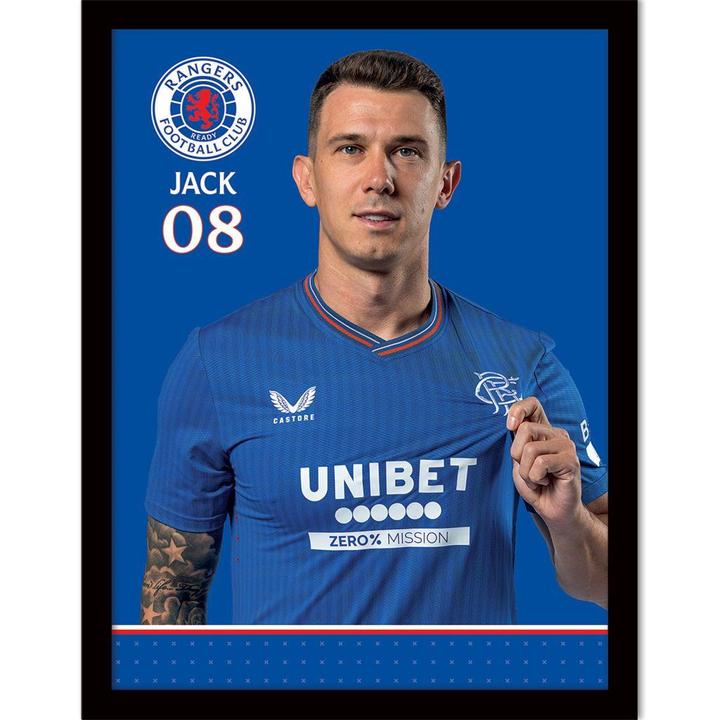 Immagine prodotto Rangers FC Jack Poster Incorniciato (40 x 30 cm)
